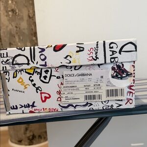 Dolce & Gabbana Multicolor High-Top Sneakers